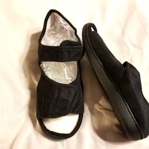 Adjustable memory foam slippers surgical medical comfort